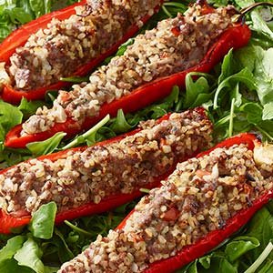 turkey stuffed sweet pepper index image