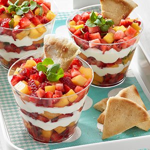 layered strawberry mango dip index image