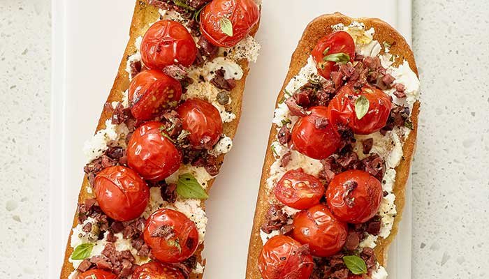 cherry tomato bruschetta display image