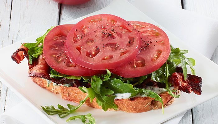 pink gourmet blt display image
