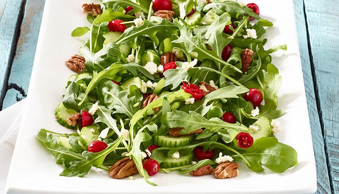 fresh arugula salad display image