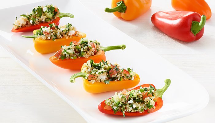 quinoa stuffed mini peppers display image